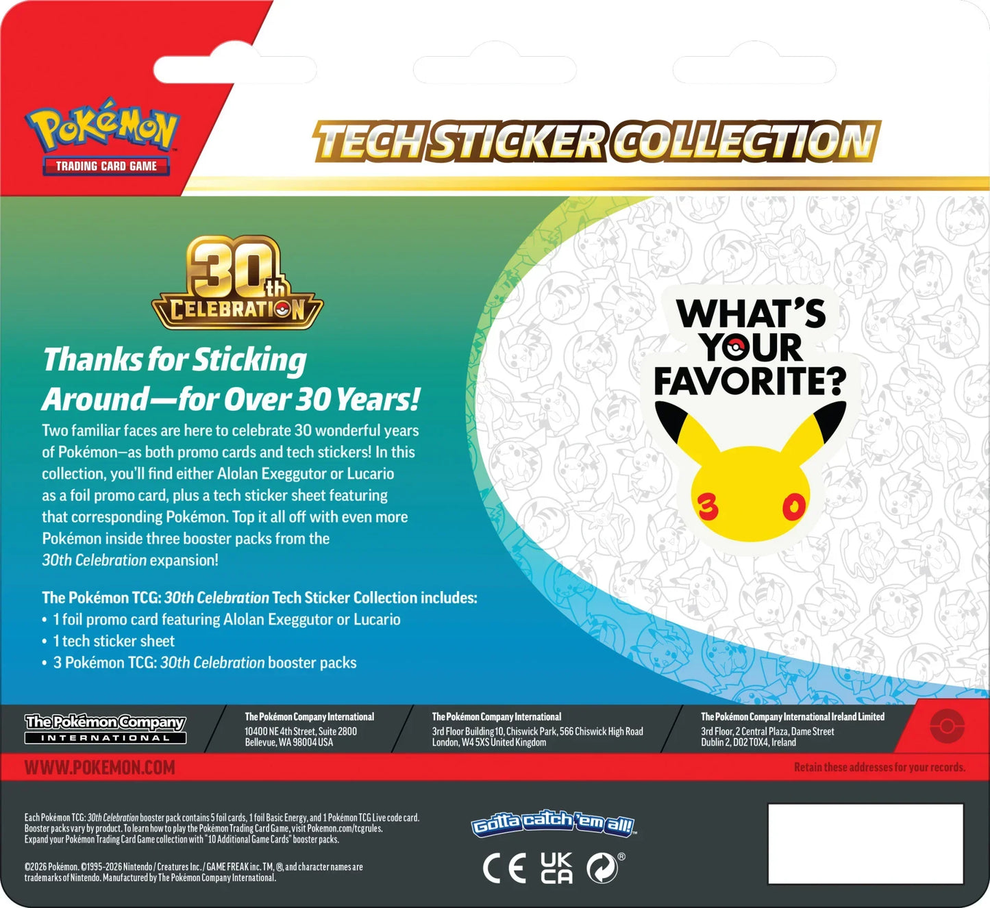 Sticker Collection 30th Anniversary PRE-ORDER